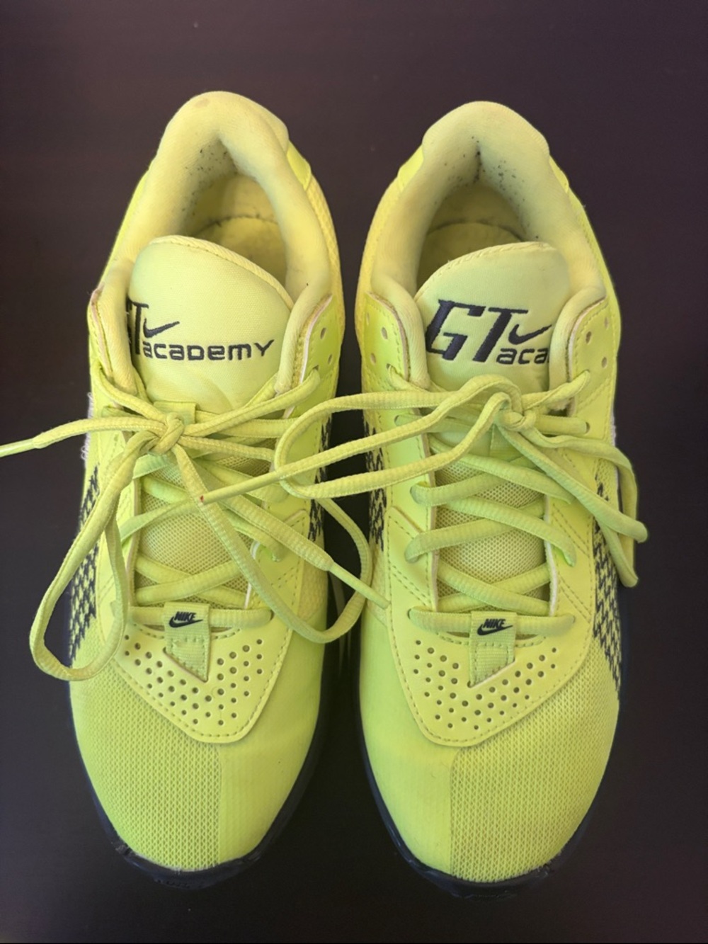 Nike GT Academy Neon Yellow Basketball Shoes